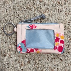 Vera Bradley Tossed Posies Zip ID Case Wallet